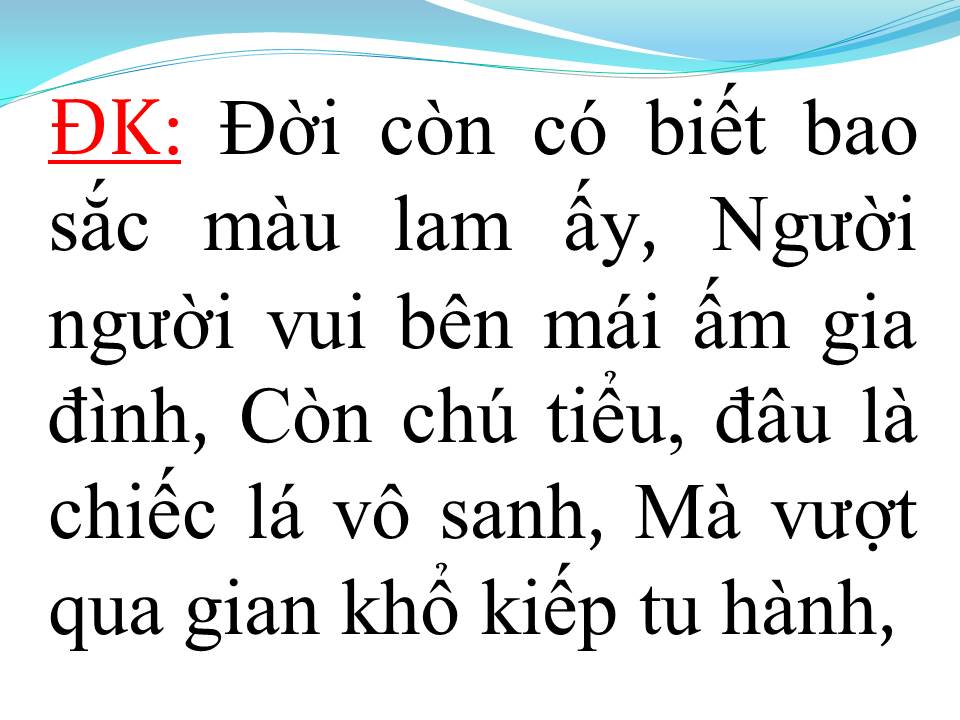 Lời bài hát CHÚ TIỂU NGÂY THƠ