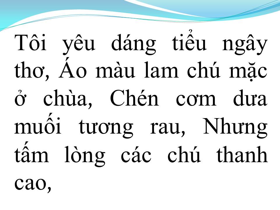 Lời bài hát CHÚ TIỂU NGÂY THƠ