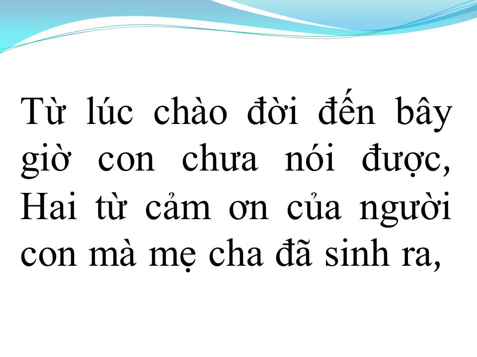 Lời bài hát MONG CHA MẸ AN VUI