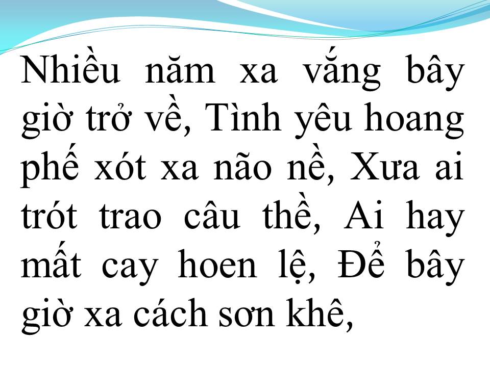 Lời bài hát XÓT XA TÌNH ĐẦU