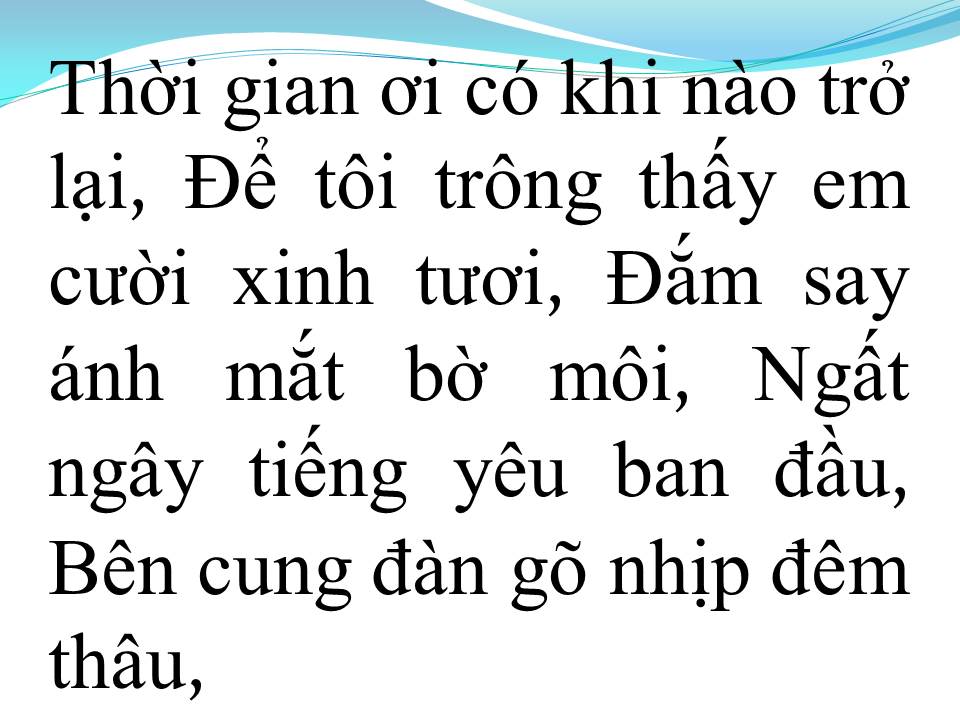 Lời bài hát XÓT XA TÌNH ĐẦU
