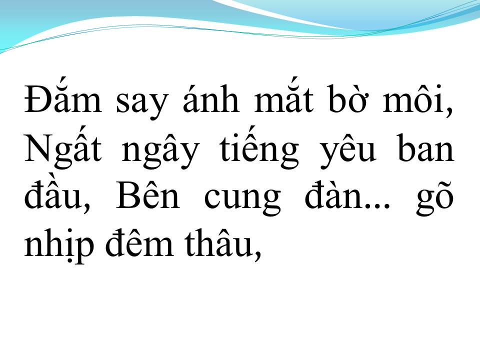 Lời bài hát XÓT XA TÌNH ĐẦU