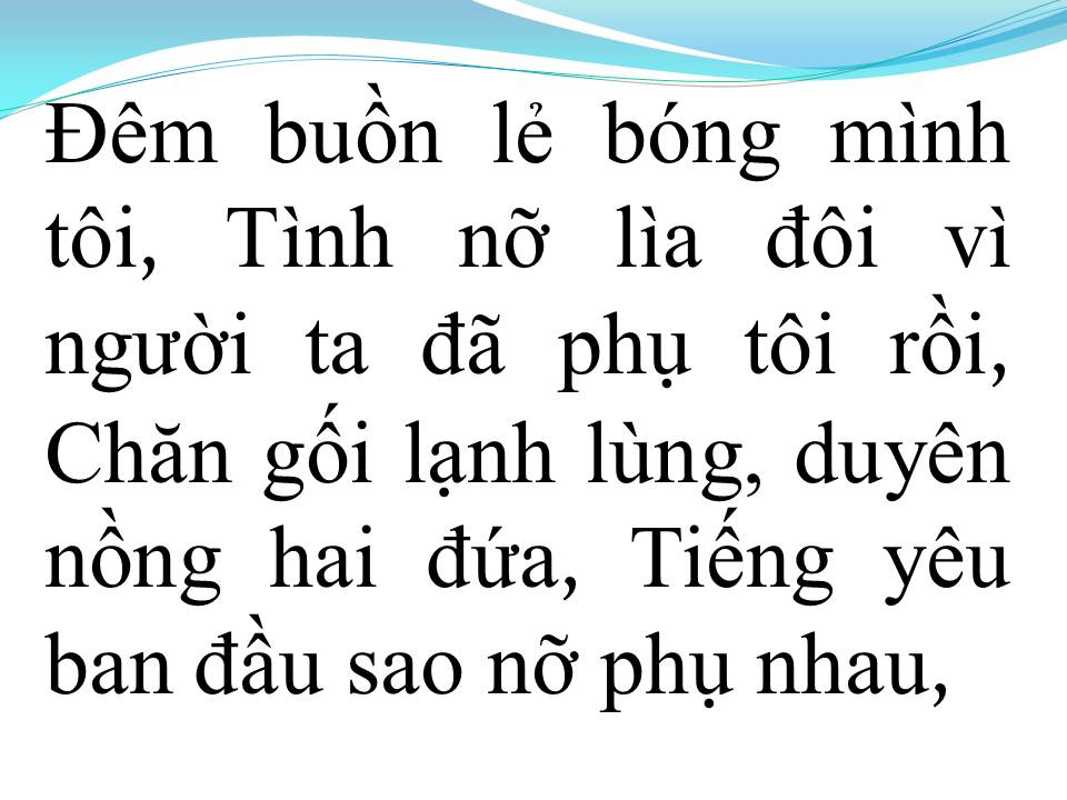 Lời bài hát SAO NỠ MÌNH ƠI