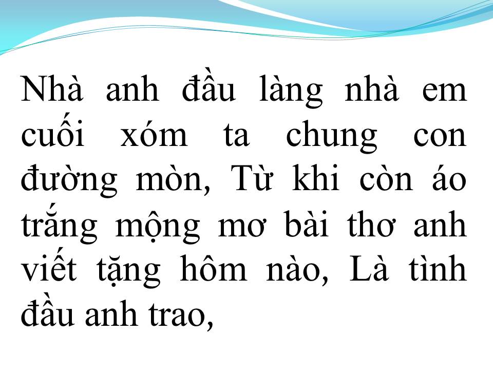 Lời bài hát BÀI THƠ TÌNH