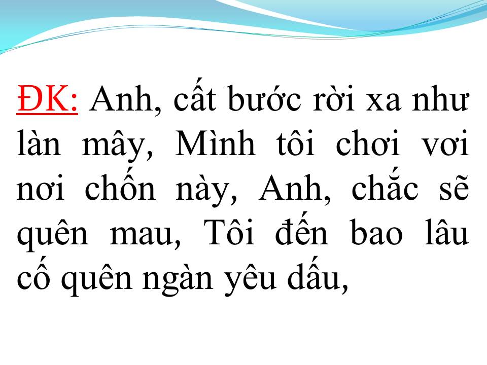 Lời bài hát CHIA TAY NHAU RỒI
