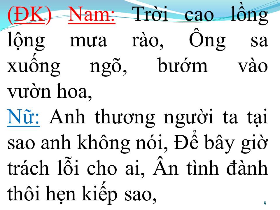 Lời bài hát LỠ CHUYẾN ĐÒ DUYÊN (SONG CA)