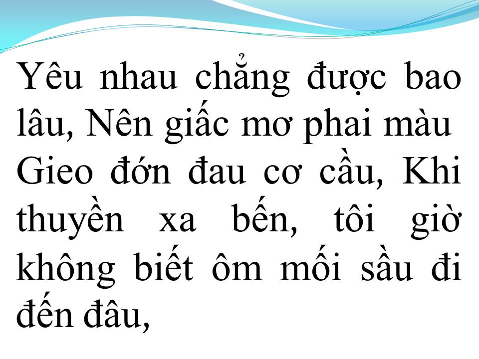 Lời bài hát KHI THUYỀN XA BẾN