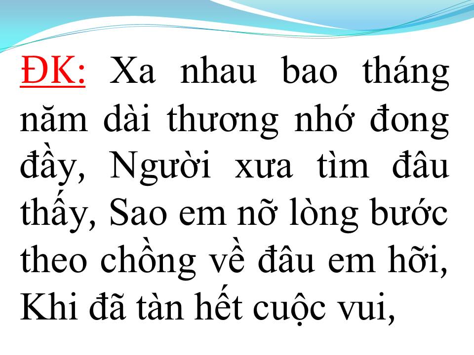 Lời bài hát KHI THUYỀN XA BẾN