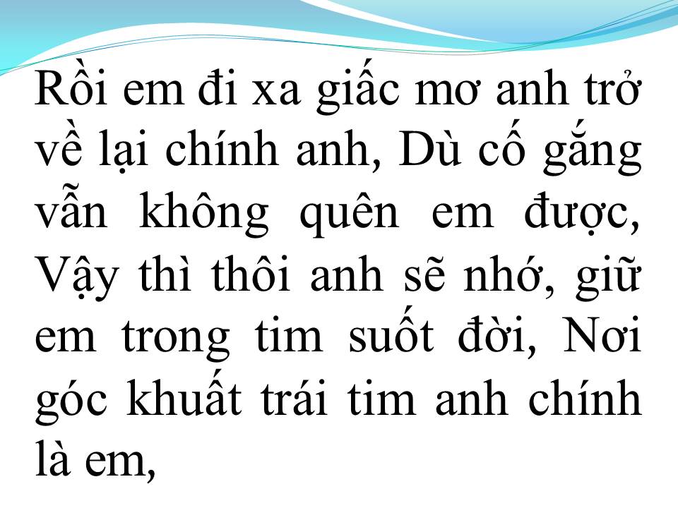 Lời bài hát GÓC KHUẤT TRONG TIM ANH