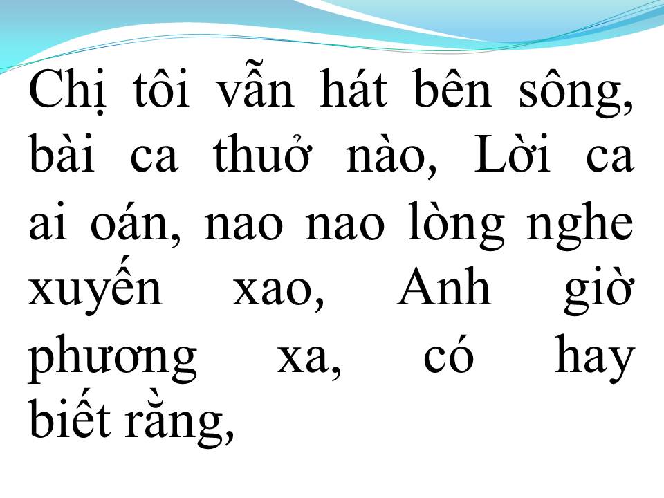 Lời bài hát THƯƠNG CHỊ TÔI