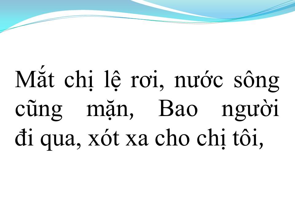 Lời bài hát THƯƠNG CHỊ TÔI