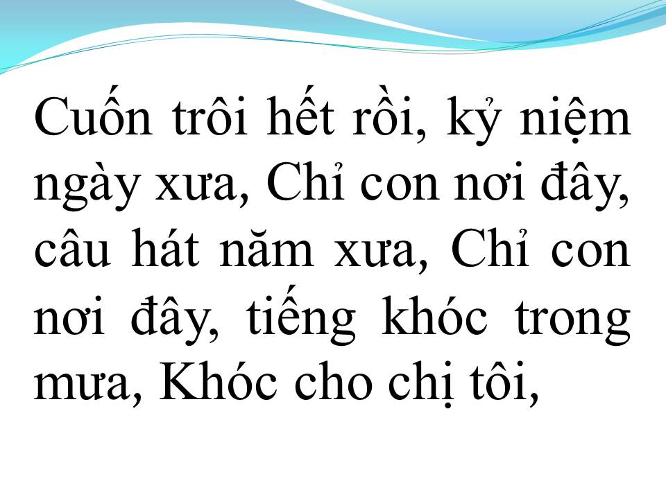 Lời bài hát THƯƠNG CHỊ TÔI
