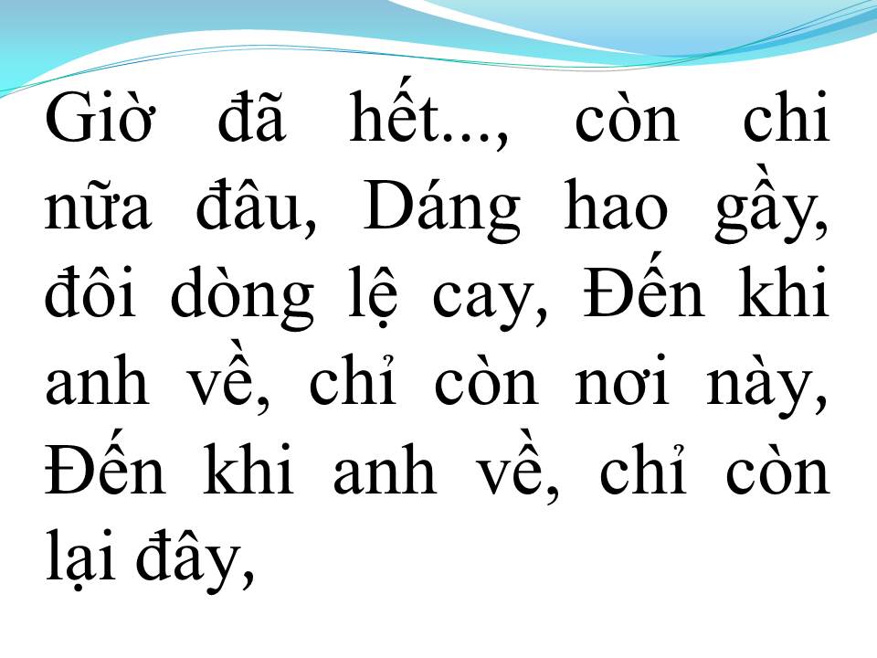 Lời bài hát THƯƠNG CHỊ TÔI