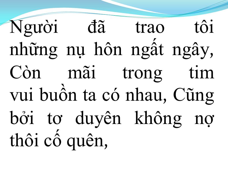 Lời bài hát VẦNG TRĂNG BUỒN