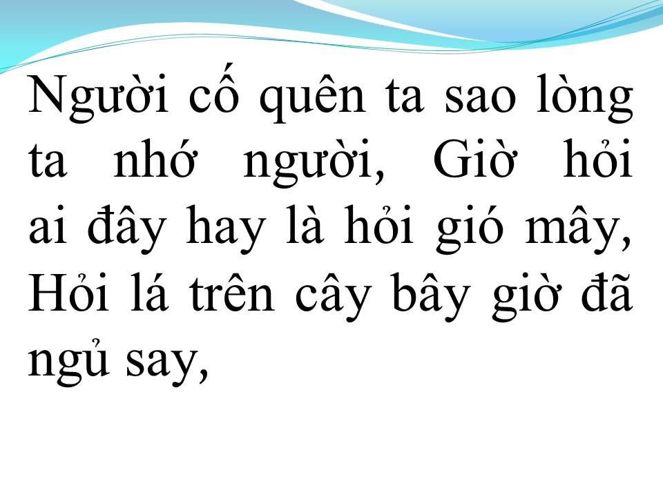 Lời bài hát VẦNG TRĂNG BUỒN