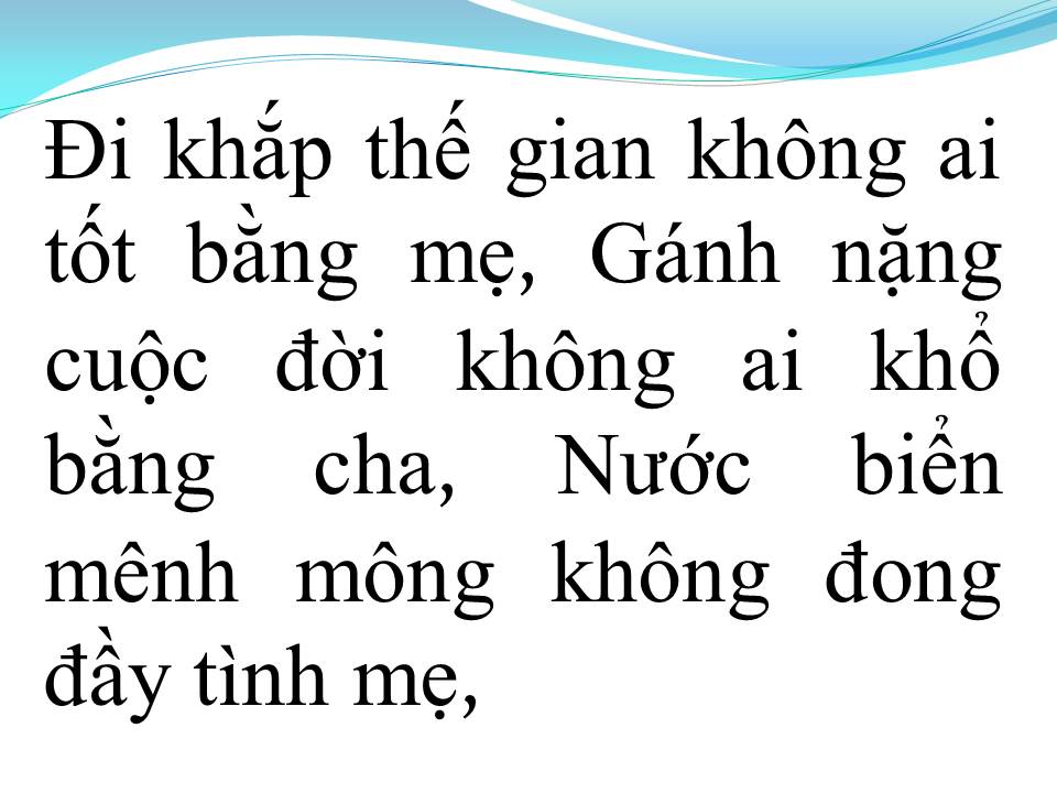 Lời bài hát HIẾU ĐẠO