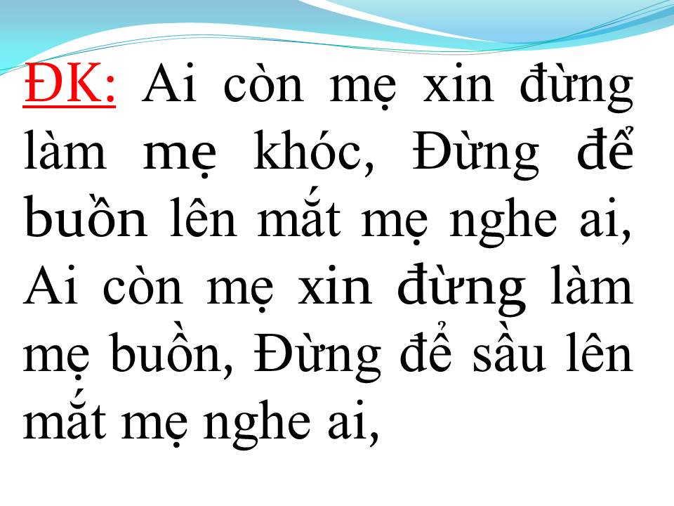 Lời bài hát HIẾU ĐẠO