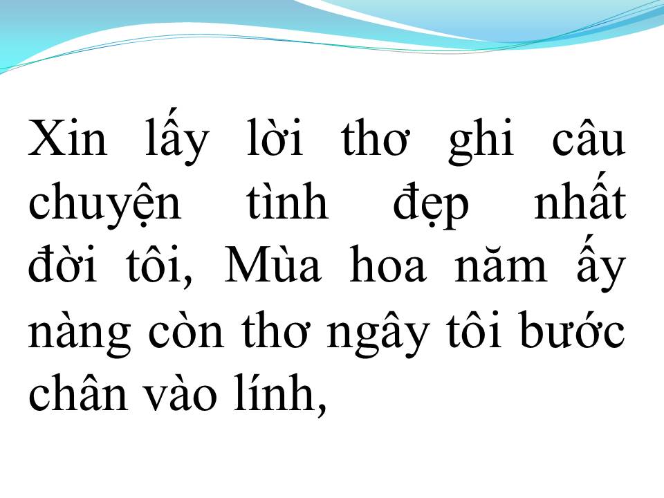 Lời bài hát NGÀY TRÒN TUỔI LÍNH