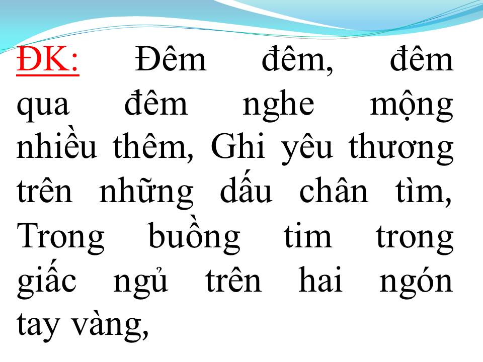 Lời bài hát LỜI THƯƠNG CHƯA NGỎ