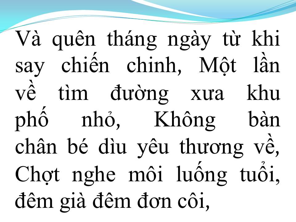 Lời bài hát LỜI THƯƠNG CHƯA NGỎ