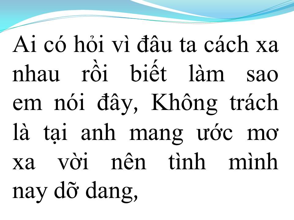 Lời bài hát EM VẪN HOÀI YÊU ANH
