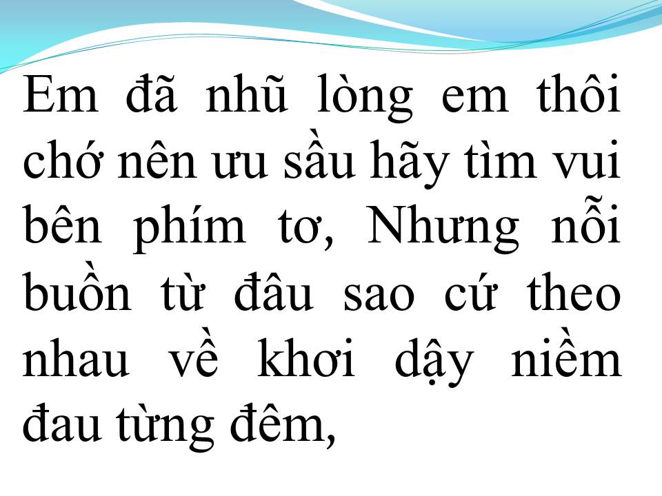 Lời bài hát EM VẪN HOÀI YÊU ANH