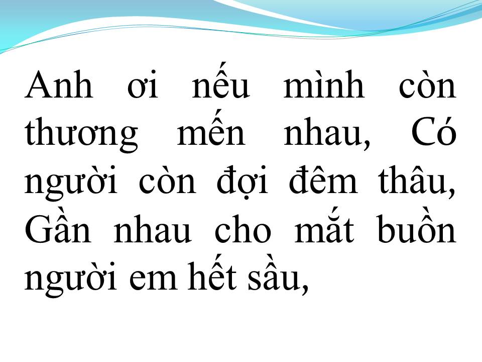 Lời bài hát NẾU MÌNH THƯƠNG NHAU