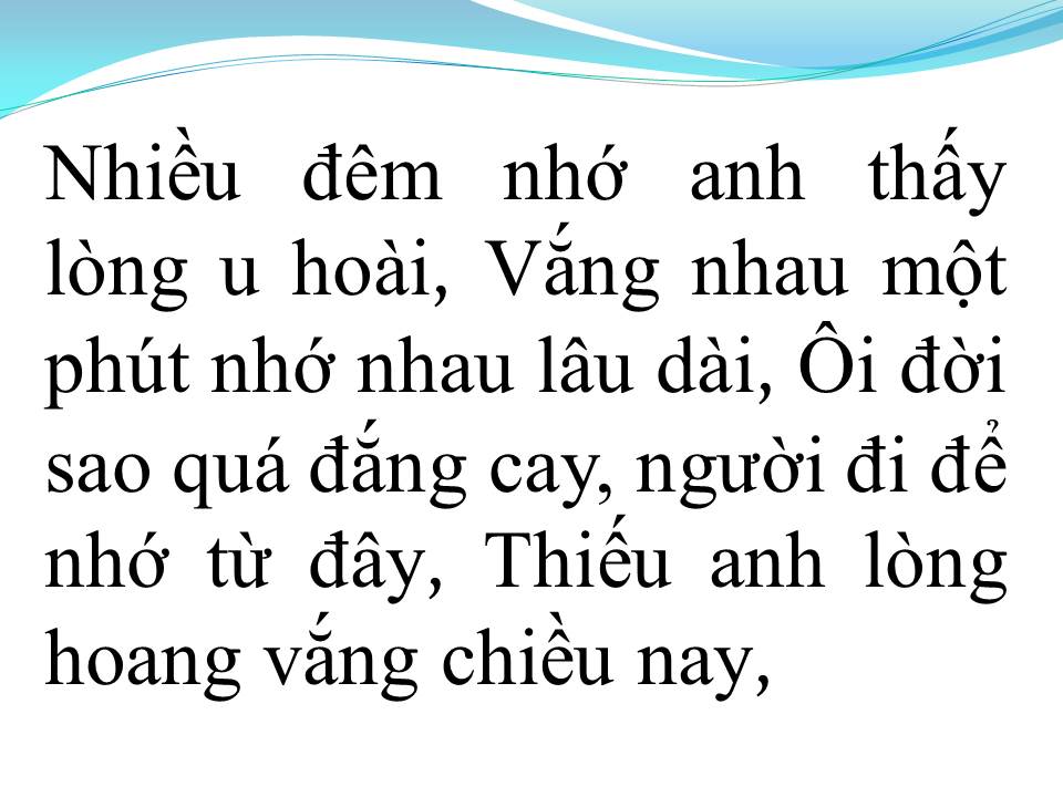 Lời bài hát TỪ KHI VẮNG ANH