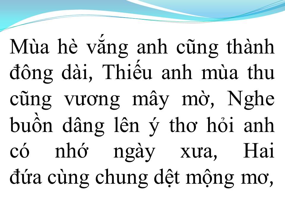 Lời bài hát TỪ KHI VẮNG ANH