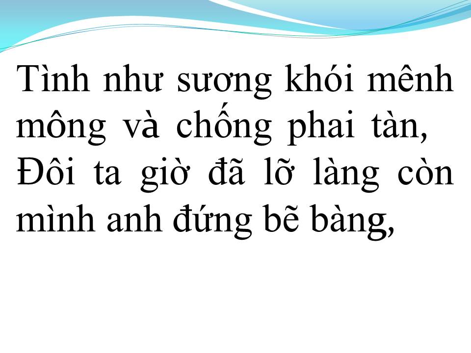 Lời bài hát SƯƠNG KHÓI