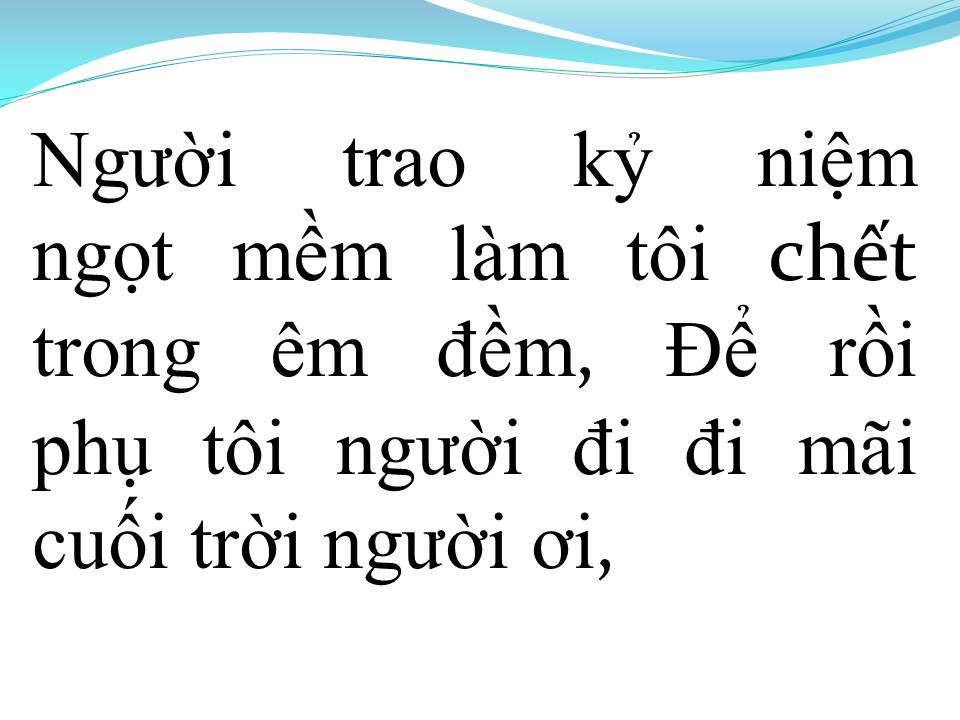 Lời bài hát SAO LÒNG CÒN THƯƠNG