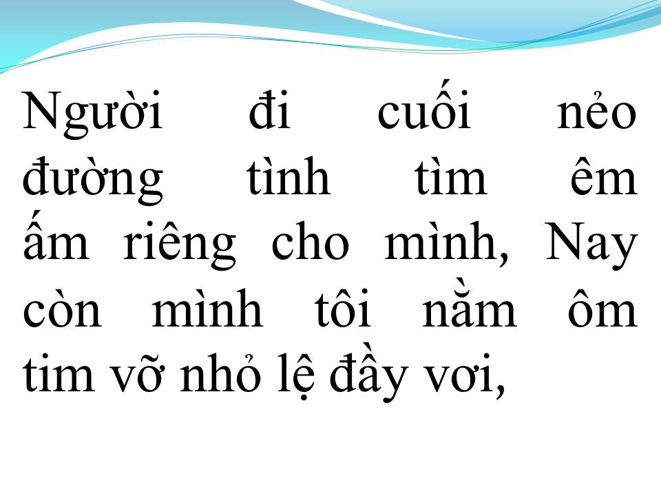 Lời bài hát SAO LÒNG CÒN THƯƠNG