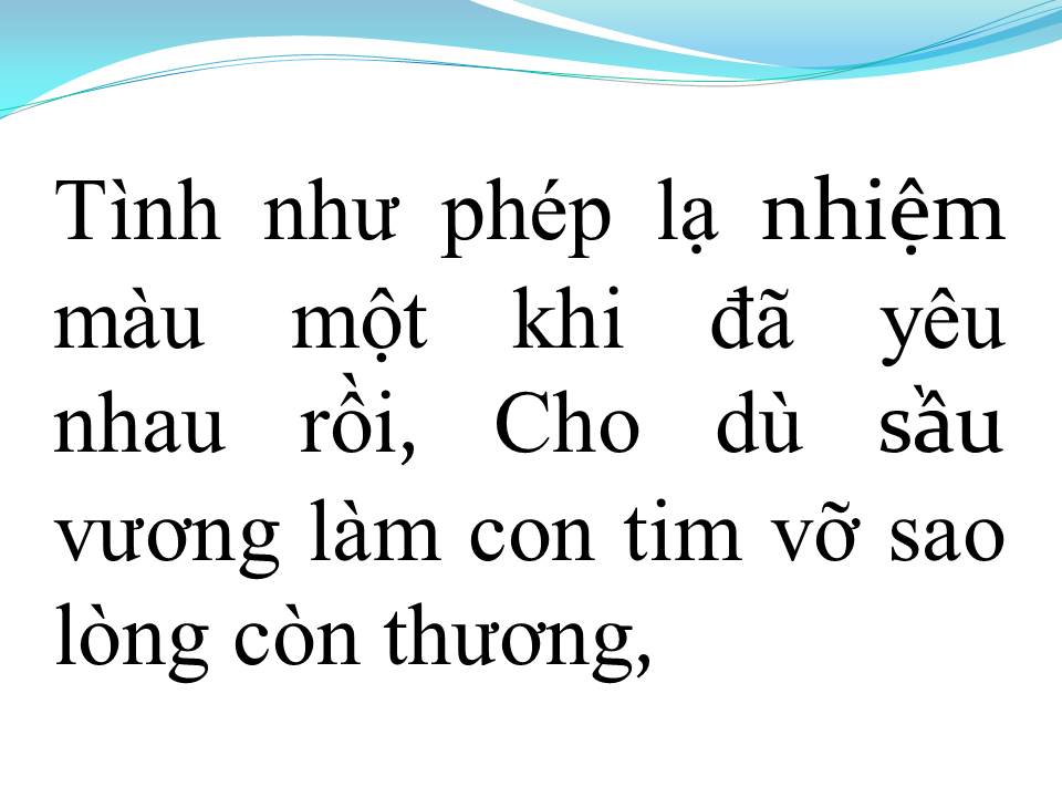 Lời bài hát SAO LÒNG CÒN THƯƠNG