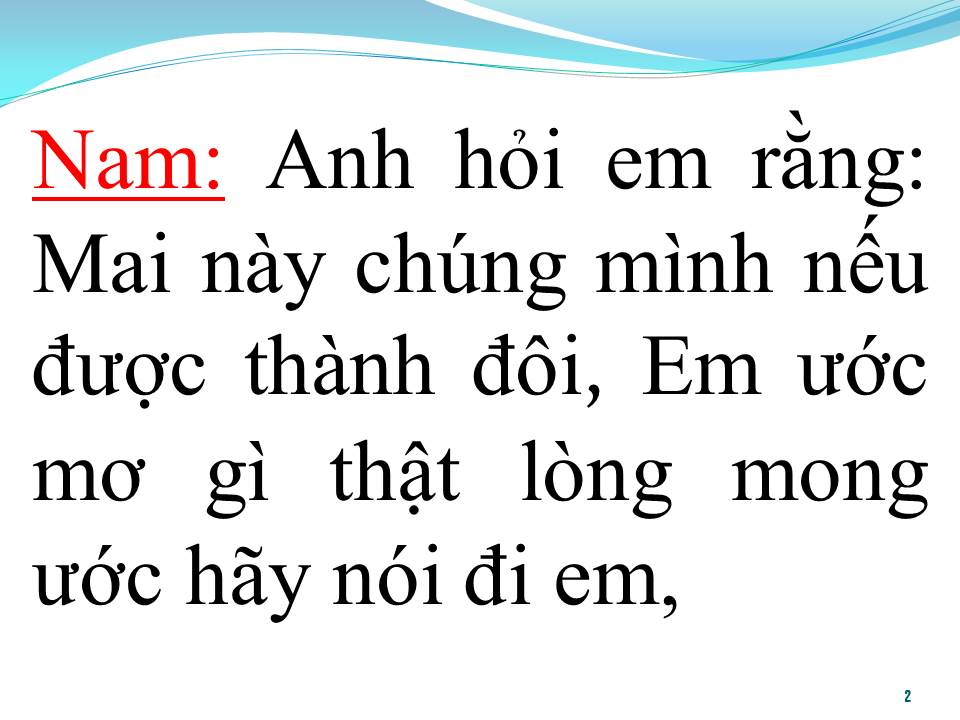 Lời bài hát ƯỚC MỘNG ĐÔI TA (SONG CA)