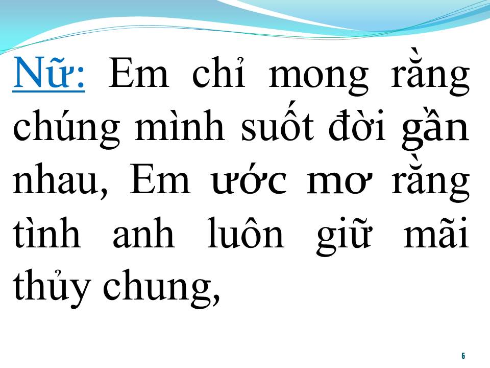 Lời bài hát ƯỚC MỘNG ĐÔI TA (SONG CA)