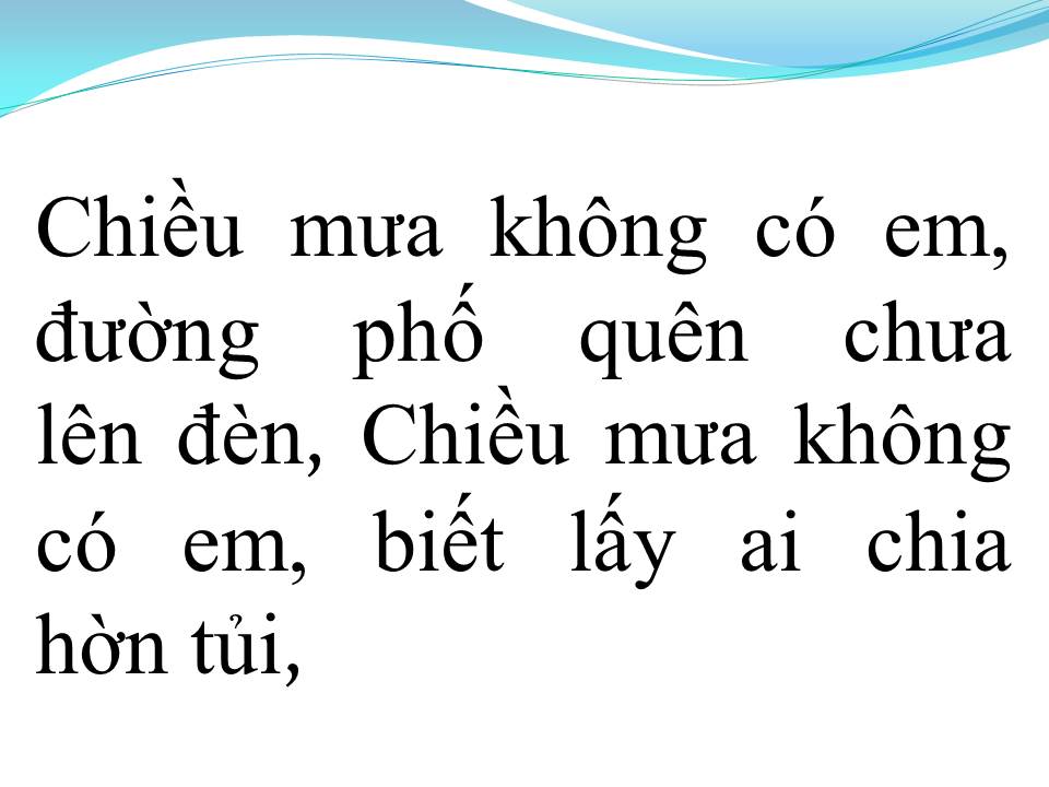 Lời bài hát MÙA THU TRONG MƯA