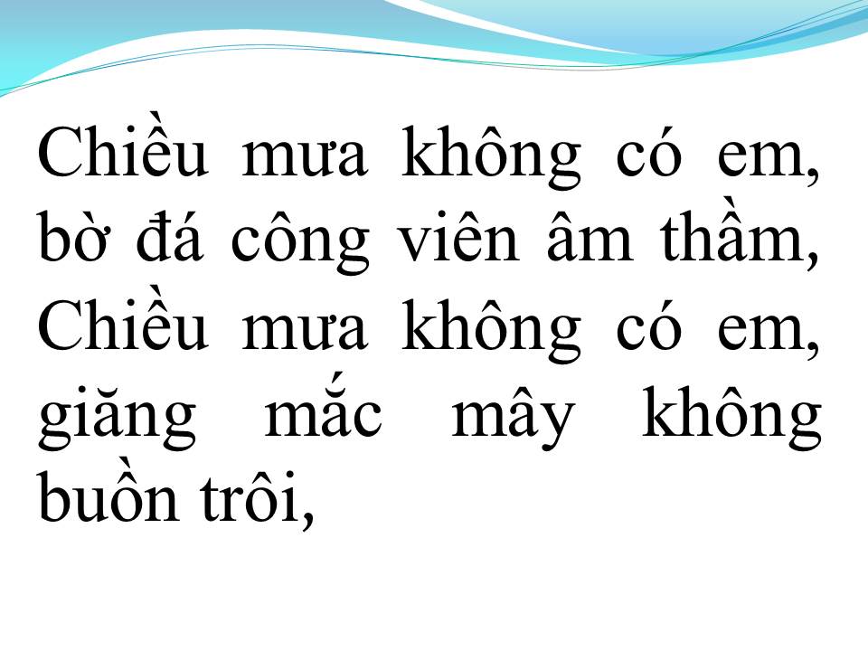 Lời bài hát MÙA THU TRONG MƯA
