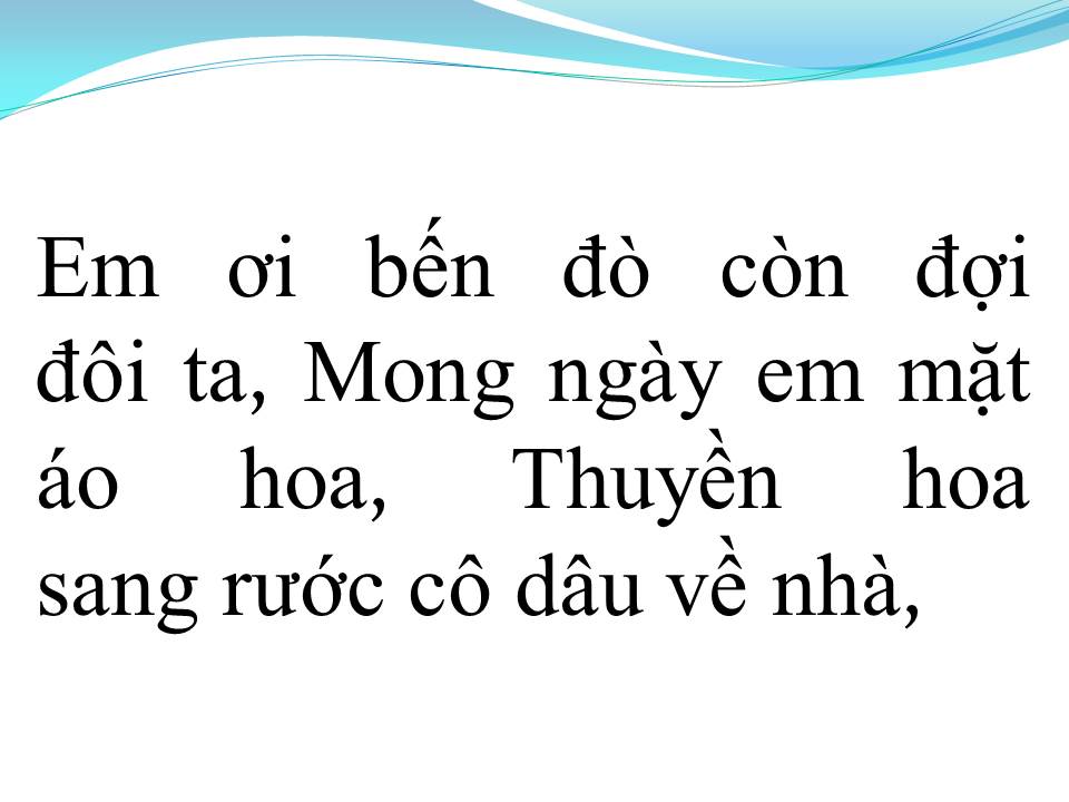 Lời bài hát CHUNG MỘT BẾN ĐÒ