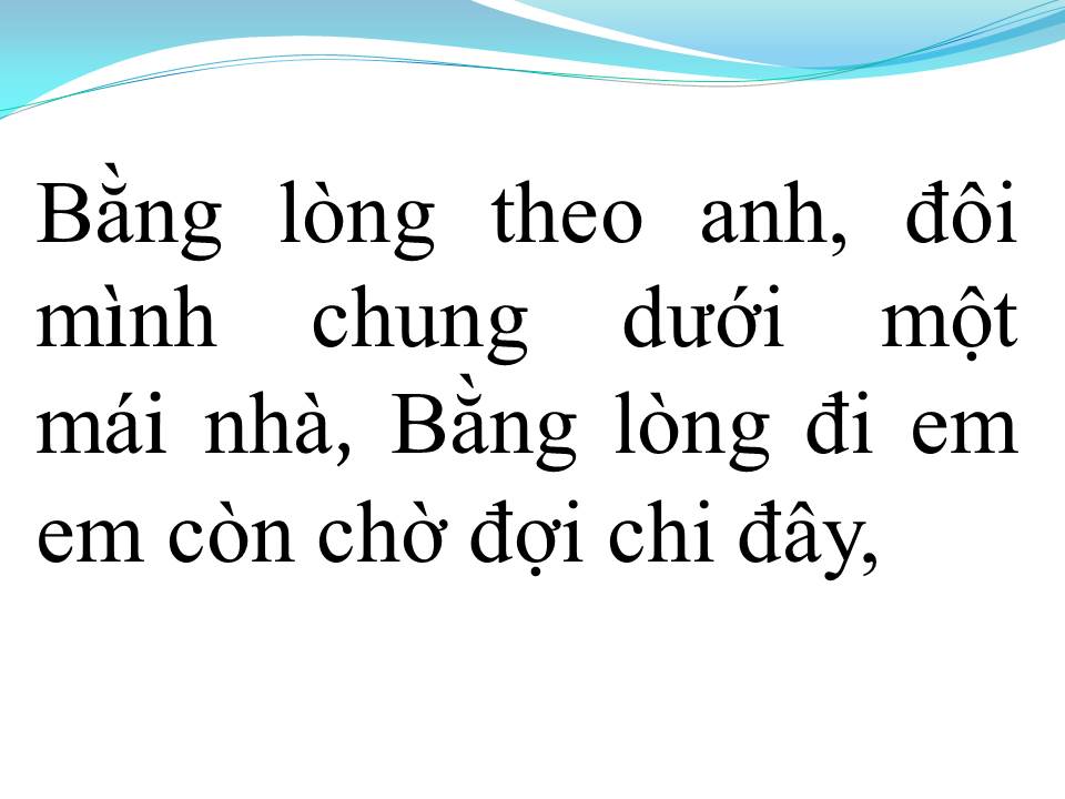 Lời bài hát CHUNG MỘT BẾN ĐÒ
