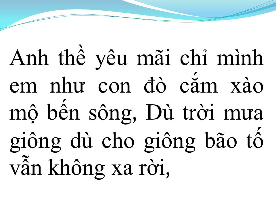 Lời bài hát CHUNG MỘT BẾN ĐÒ