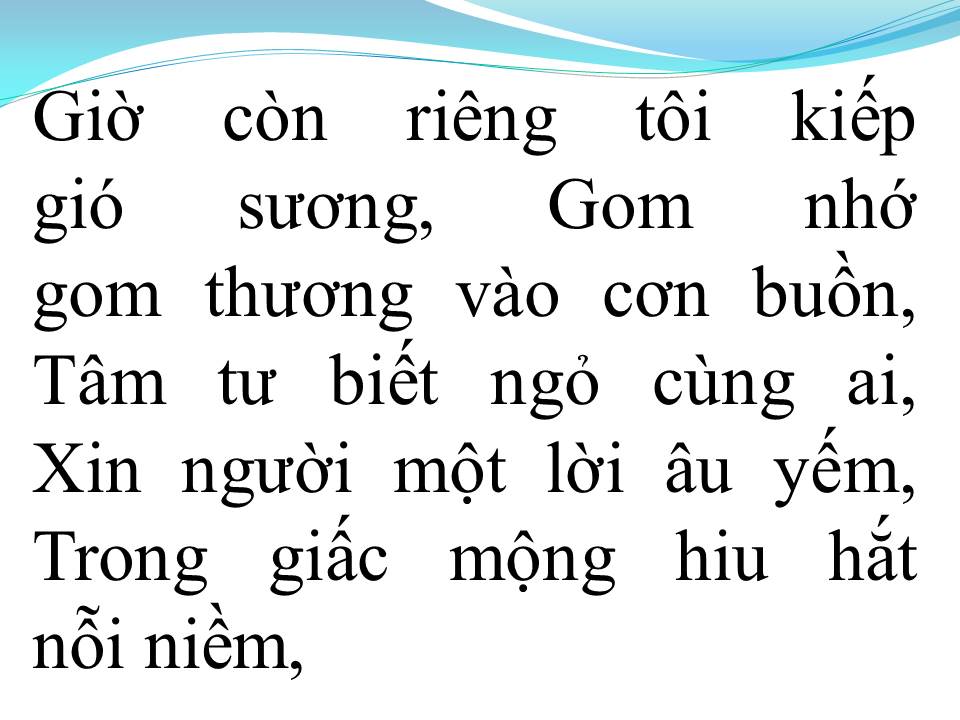 Lời bài hát TÔI XA NGƯỜI YÊU (TÌNH NGÀN DẶM)