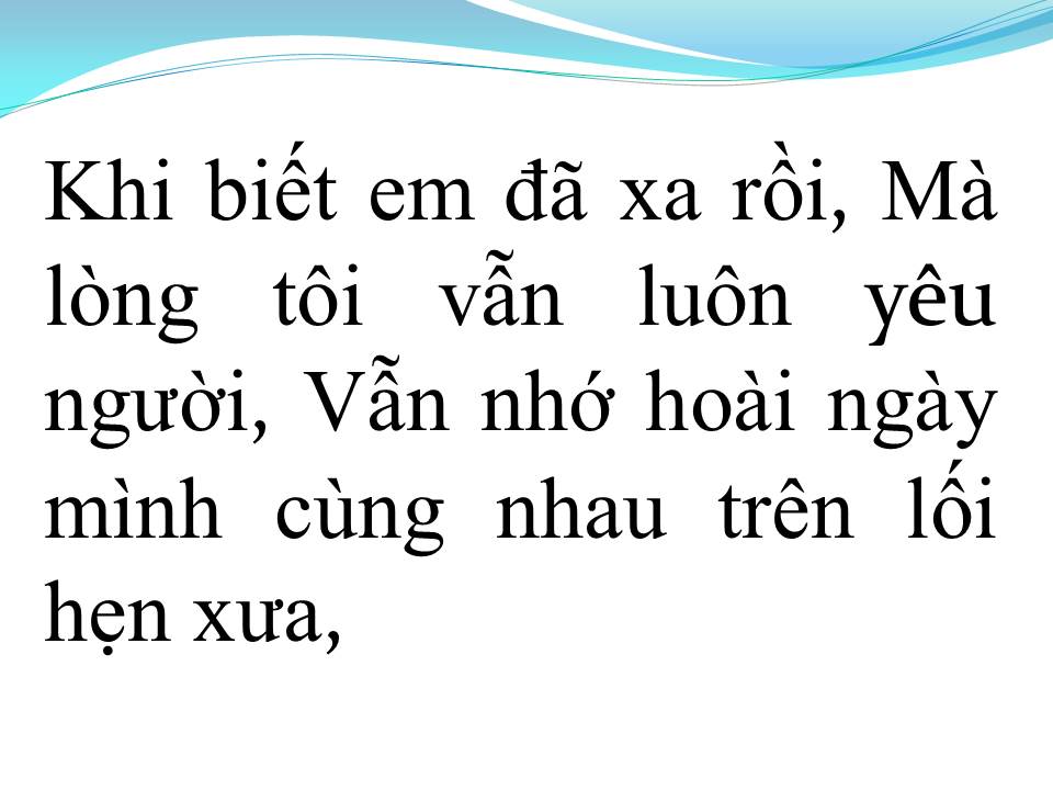 Lời bài hát THÀ NGƯỜI ĐỪNG NÓI