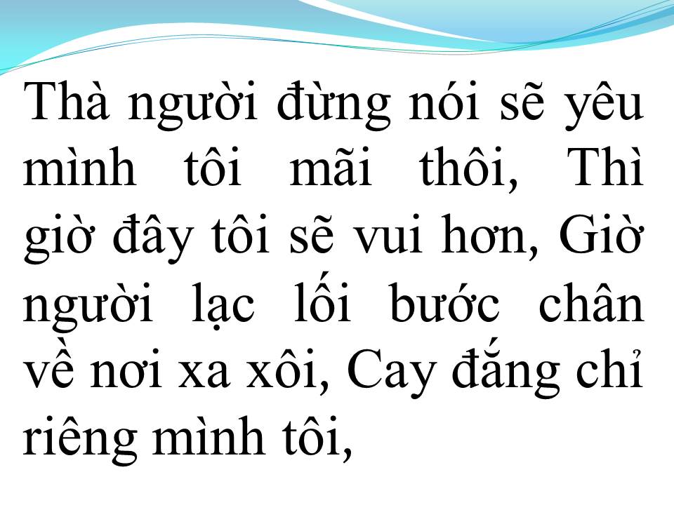 Lời bài hát THÀ NGƯỜI ĐỪNG NÓI
