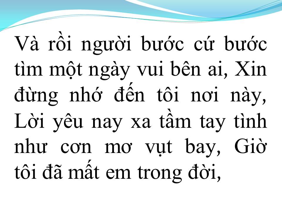 Lời bài hát THÀ NGƯỜI ĐỪNG NÓI