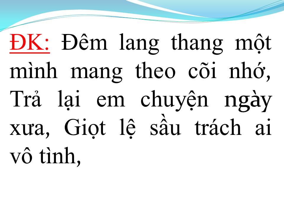 Lời bài hát NGẪU HỨNG BOLERO