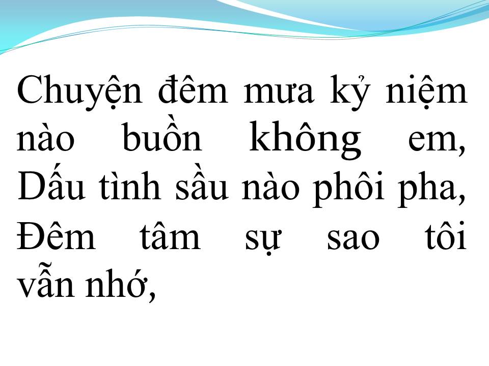 Lời bài hát NGẪU HỨNG BOLERO