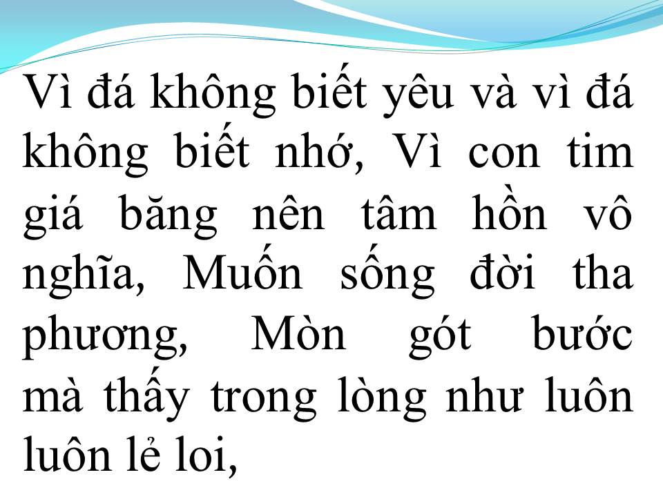 Lời bài hát TÂM HỒN CỦA ĐÁ