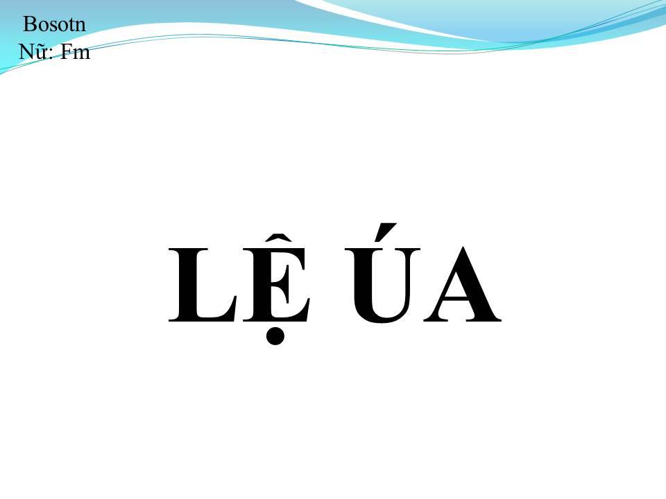 Lời bài hát LỆ ÚA
