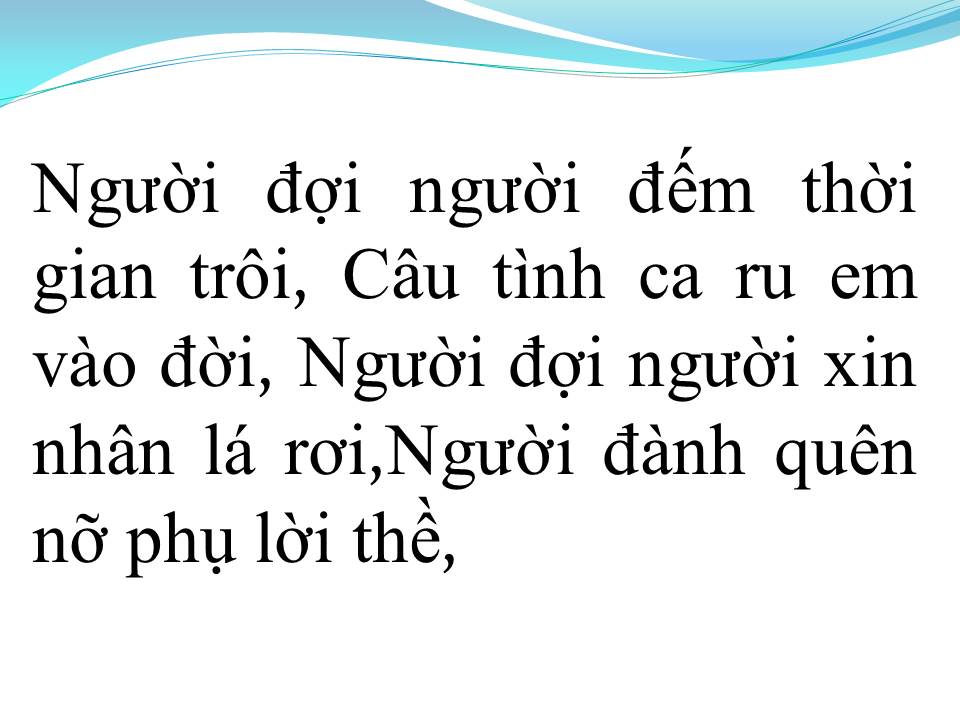 Lời bài hát LỆ ÚA