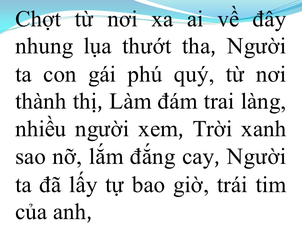 Lời bài hát GÁI QUÊ